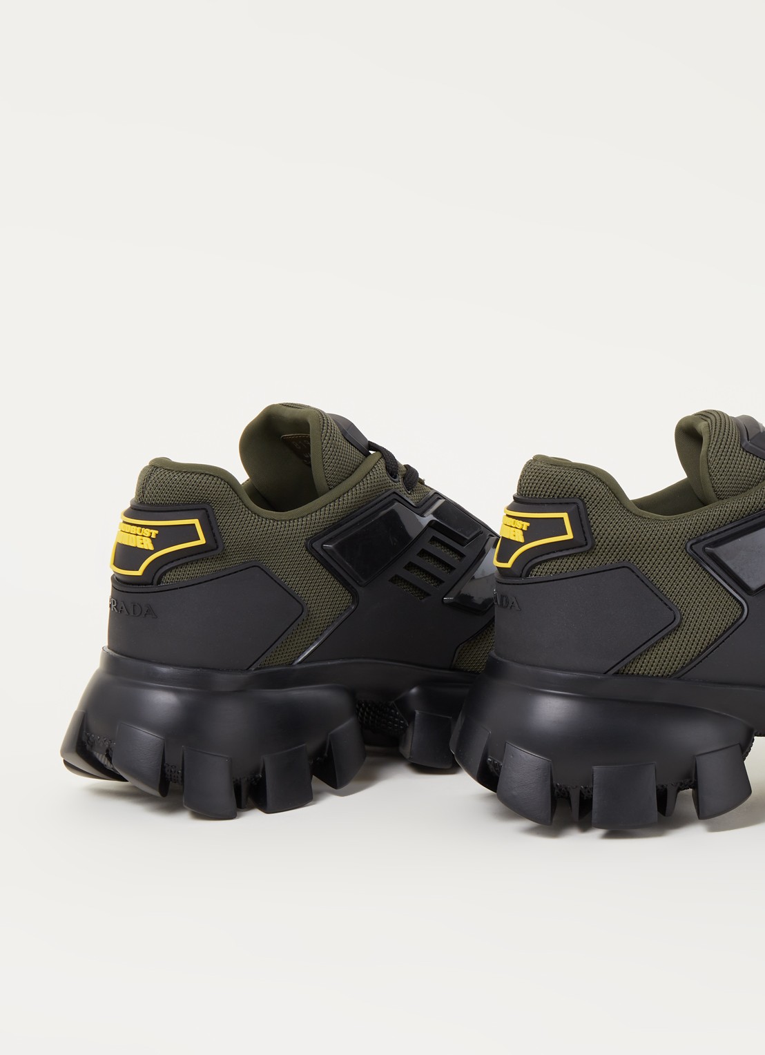 Prada Cloudbust Thunder sneaker met mesh details - detail 4 donkergroen