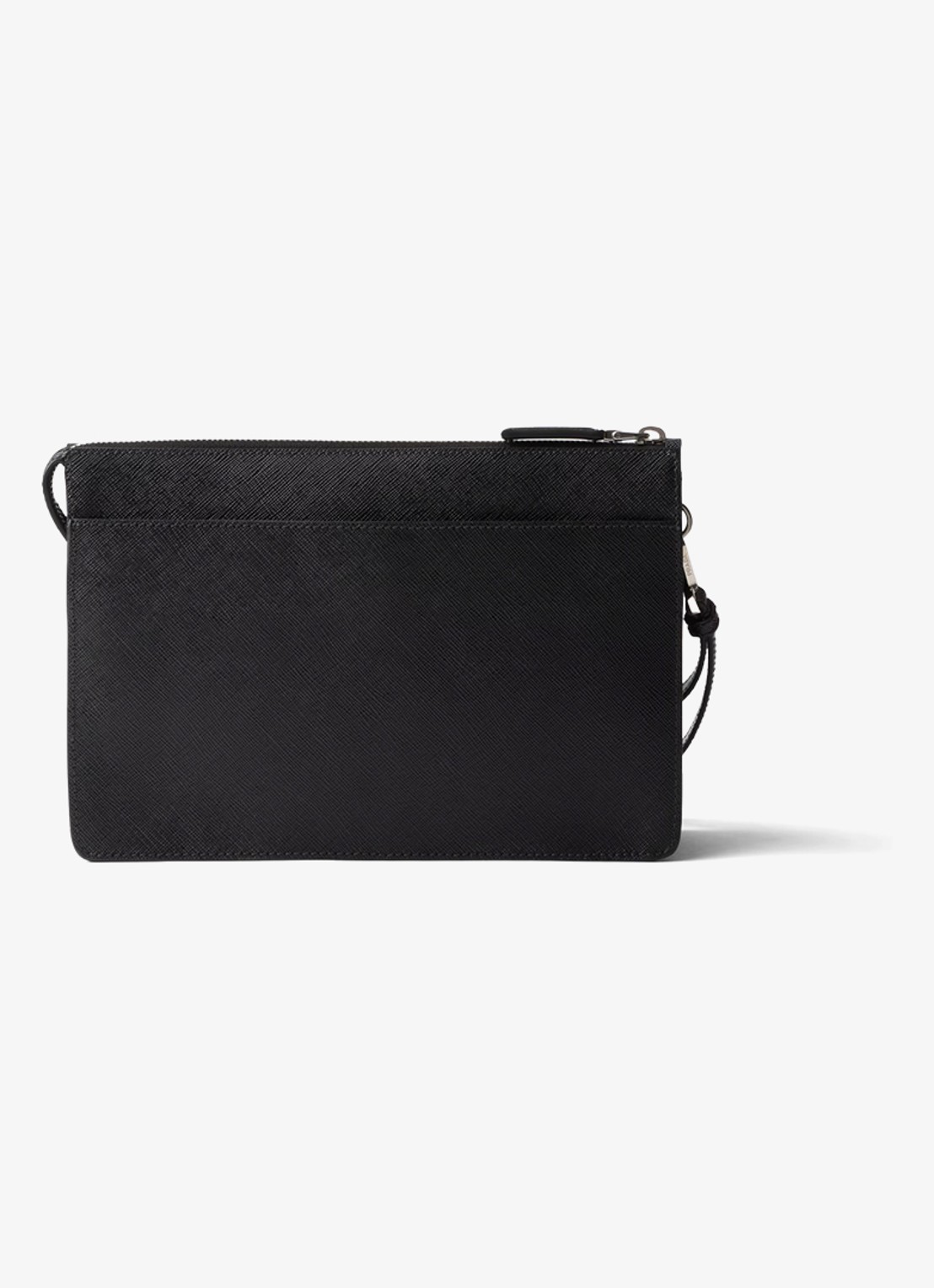 Prada Clutch van kalfsleer - achterkant zwart