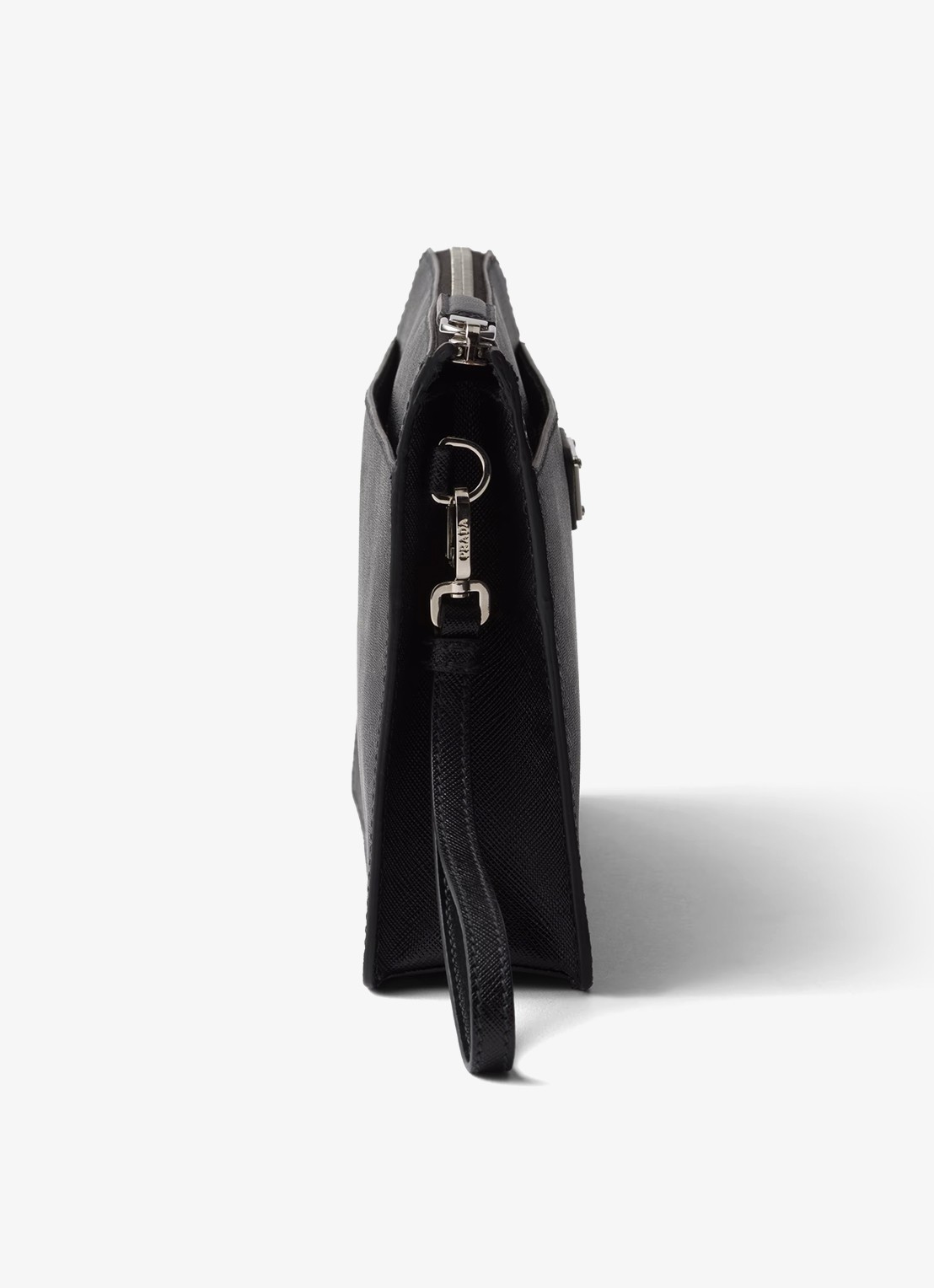 Prada Clutch van kalfsleer - detail 3 zwart