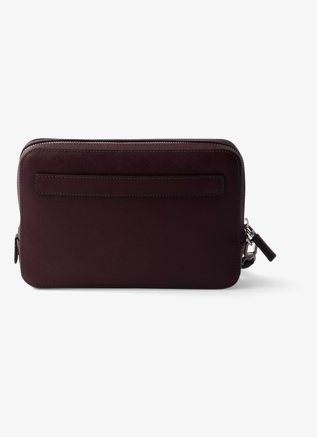 Prada Clutch van kalfsleer - achterkant 3 bordeauxrood