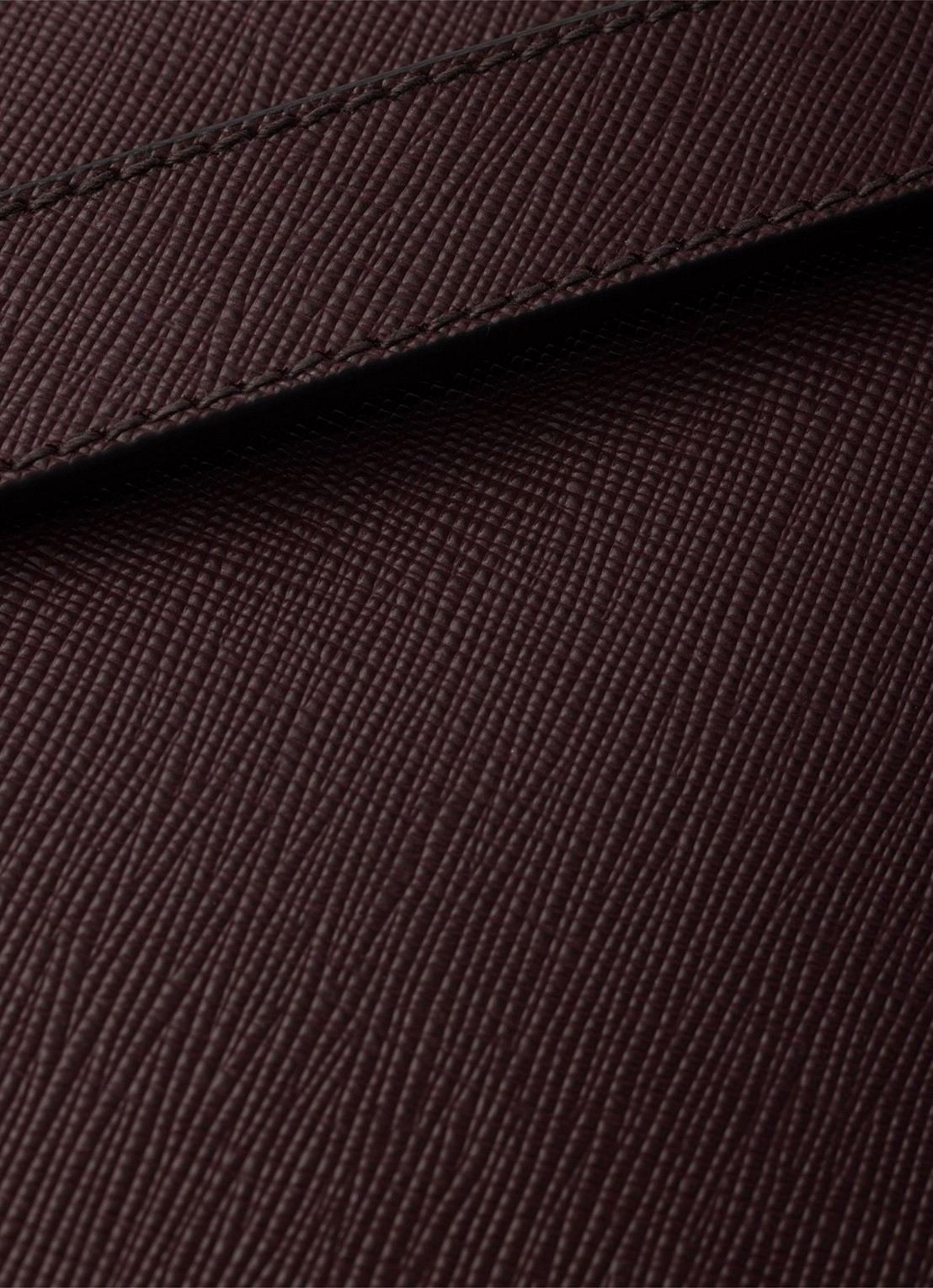 Prada Clutch van kalfsleer - detail 5 bordeauxrood