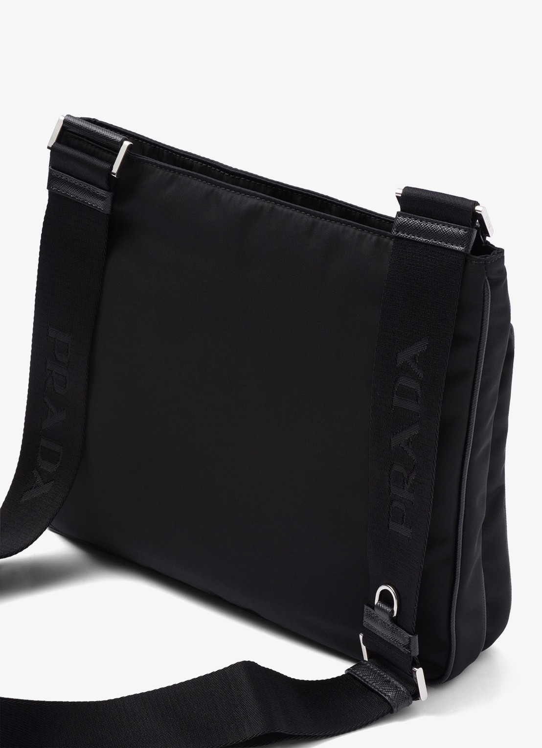 Prada Crossbodytas met leren details - detail petrol