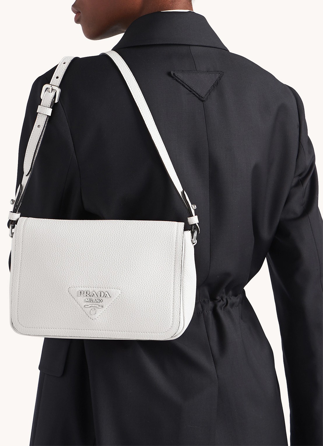 Prada Crossbodytas van kalfsleer - detail 4 wit
