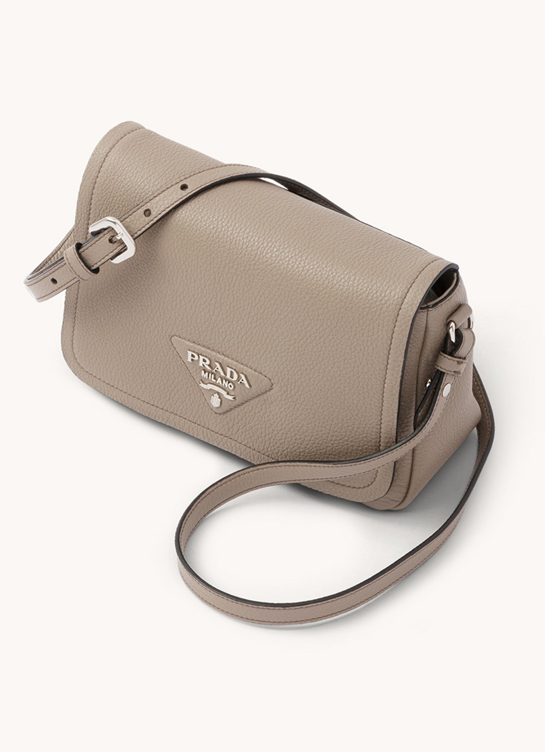 Prada Crossbodytas van kalfsleer - achterkant zand