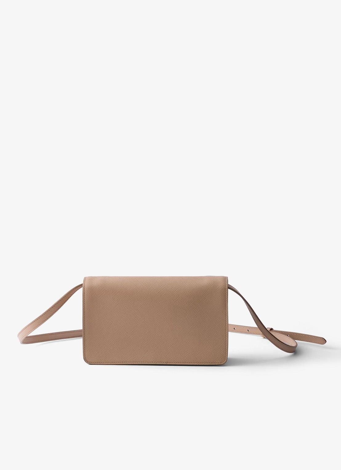 Prada Crossbodytas van kalfsleer - achterkant lichtbruin