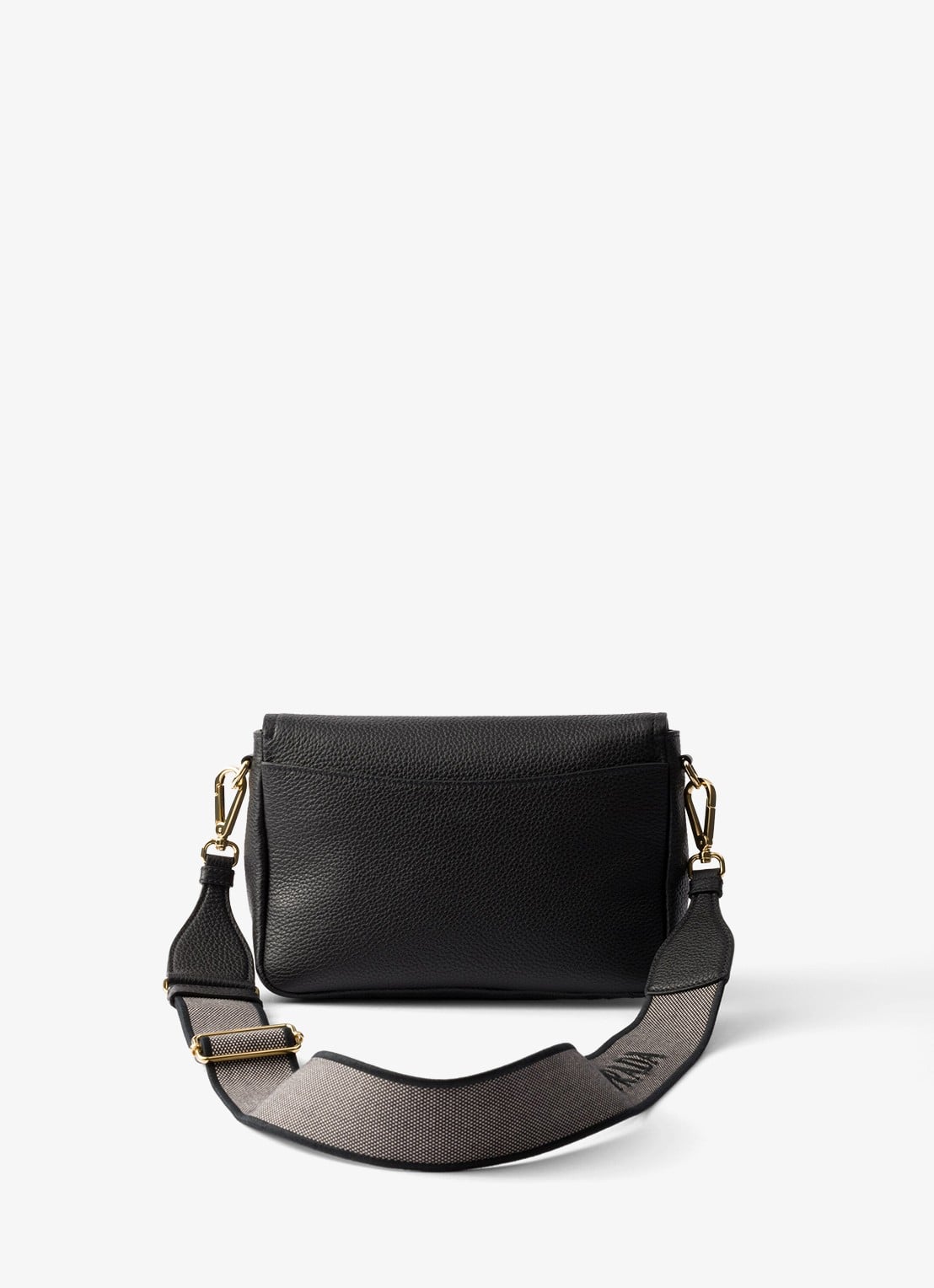 Prada Crossbodytas van kalfsleer - achterkant 6 diepzwart
