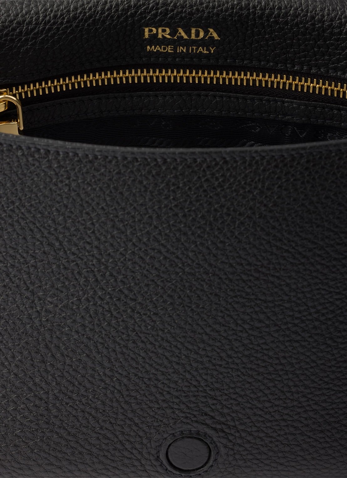 Prada Crossbodytas van kalfsleer - detail 3 diepzwart