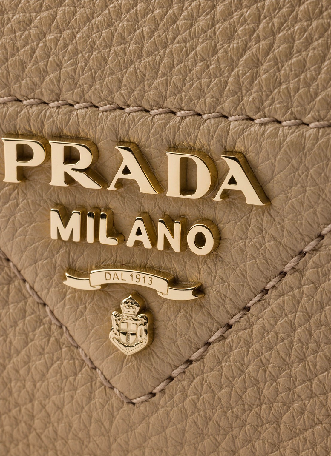 Prada Crossbodytas van kalfsleer - detail 5 beige