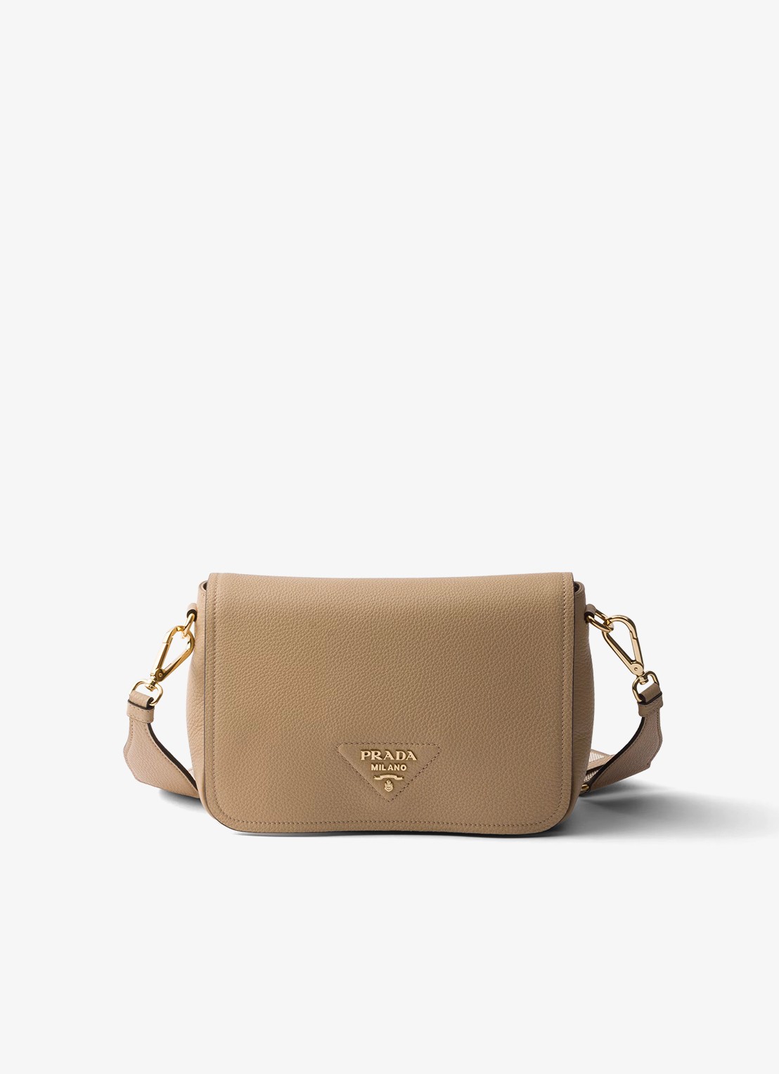 Prada Crossbodytas van kalfsleer - voorkant 2 beige