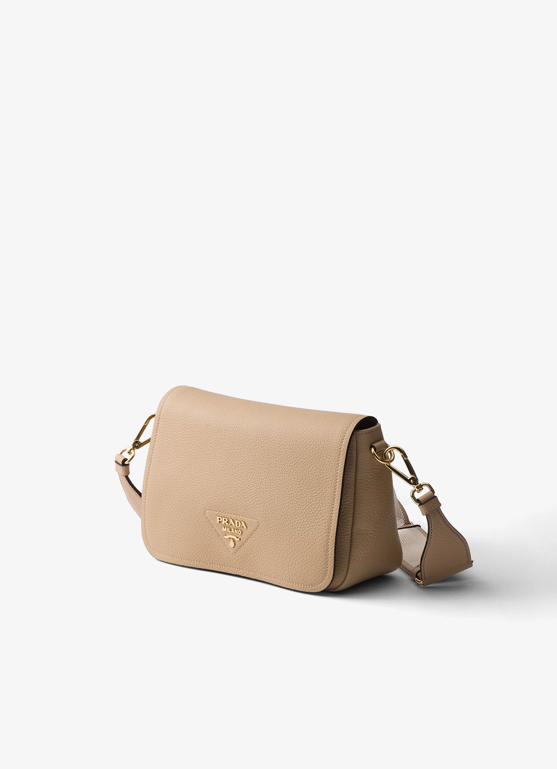 Prada Crossbodytas van kalfsleer - voorkant 3 beige