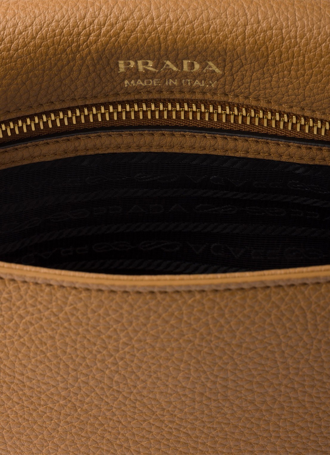 Prada Crossbodytas van kalfsleer - detail 3 camel
