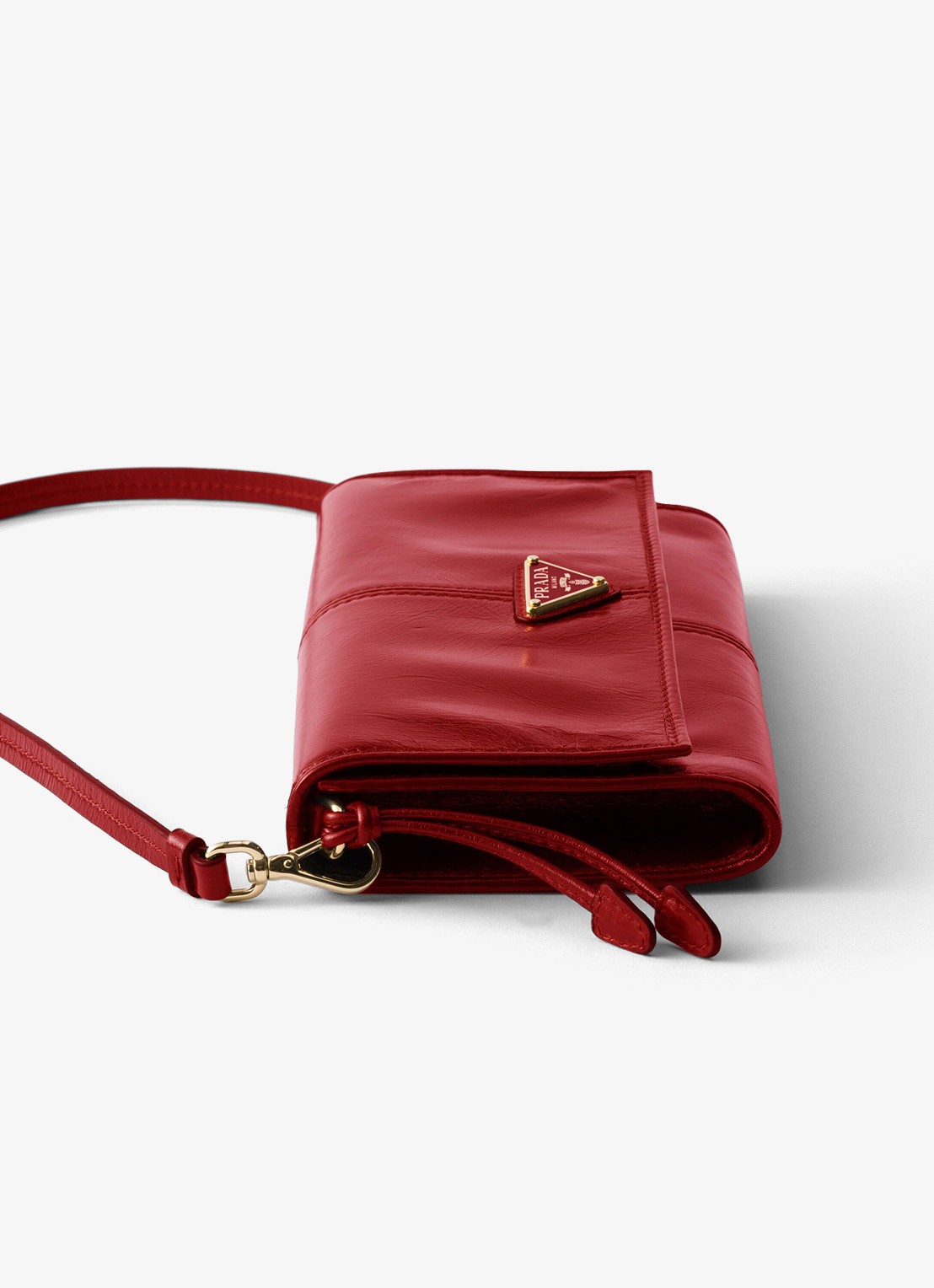 Prada Crossbodytas van kalfsleer - detail 3 rood