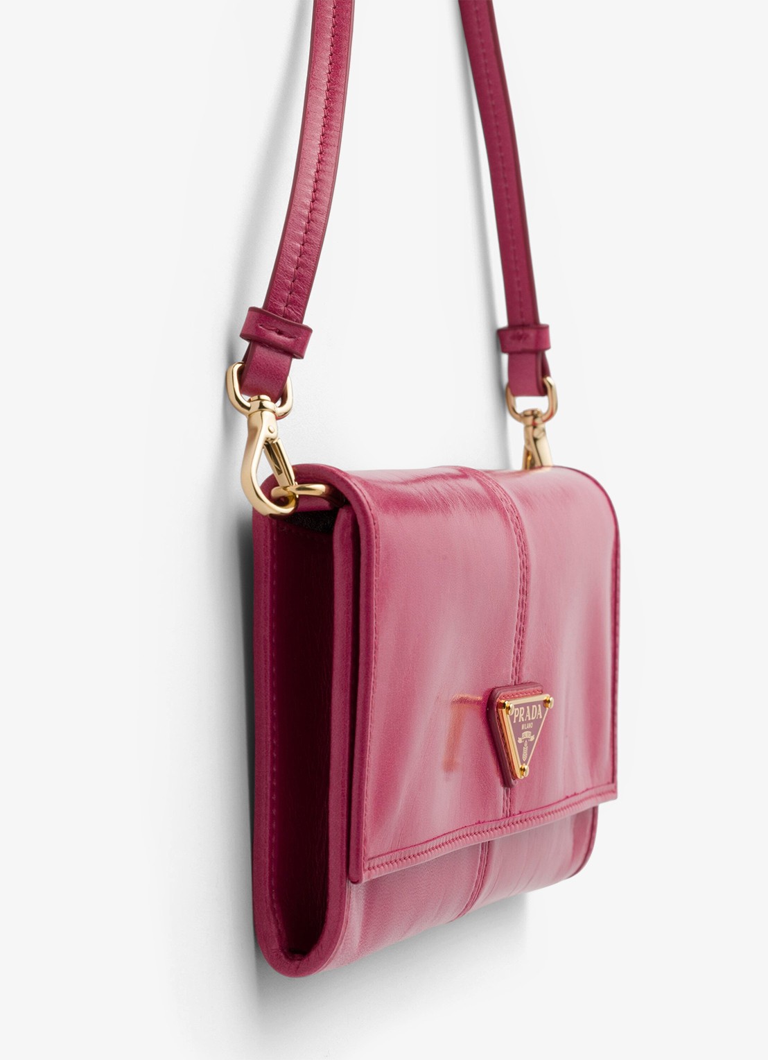 Prada Crossbodytas van kalfsleer - detail 2 roze