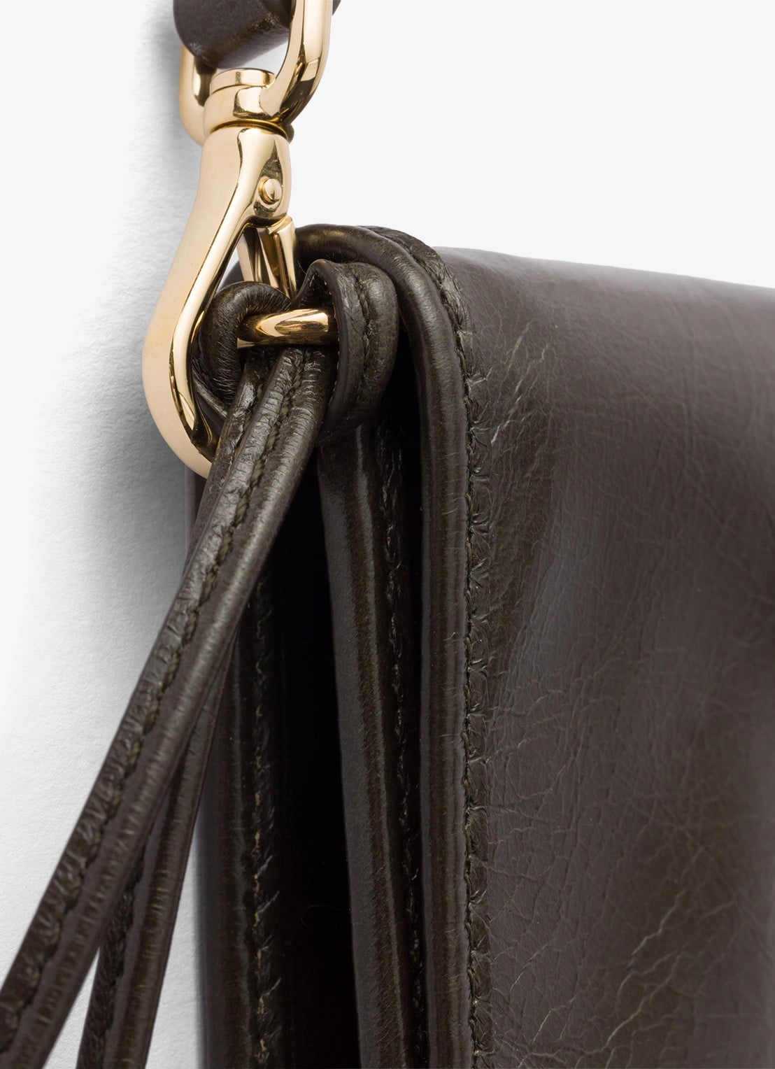 Prada Crossbodytas van kalfsleer - detail 5 donkergroen