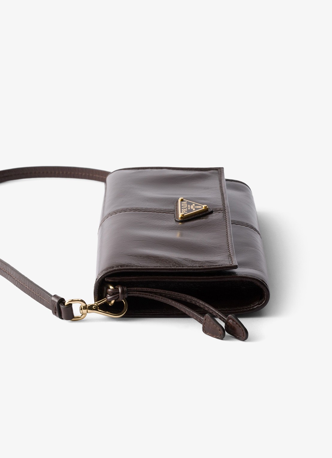 Prada Crossbodytas van kalfsleer - detail naturel