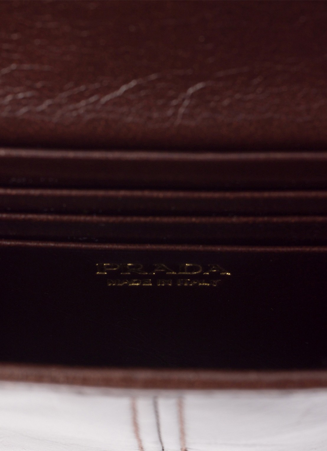 Prada Crossbodytas van kalfsleer - detail 3 naturel