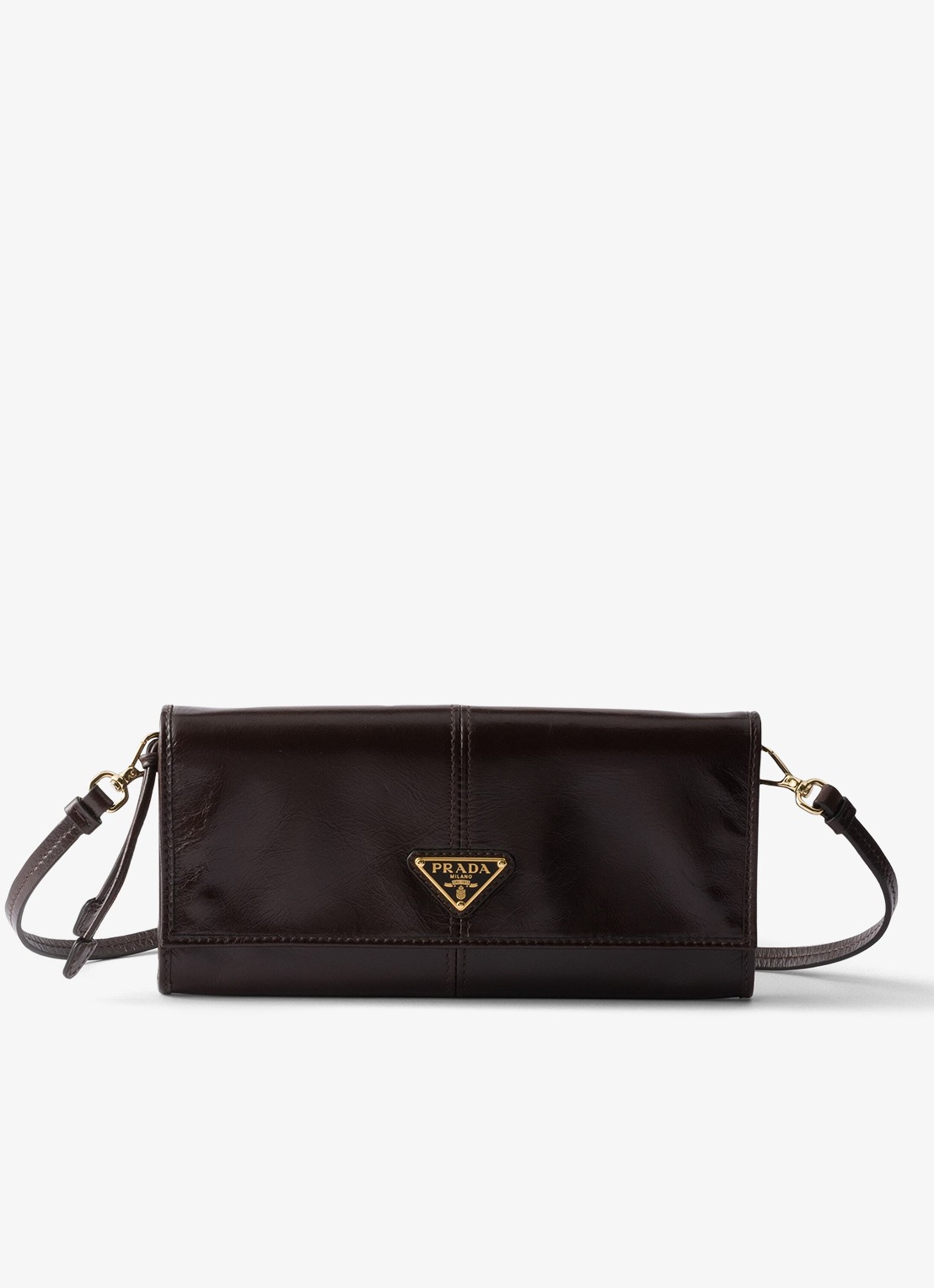 Prada Crossbodytas van kalfsleer - voorkant 4 naturel