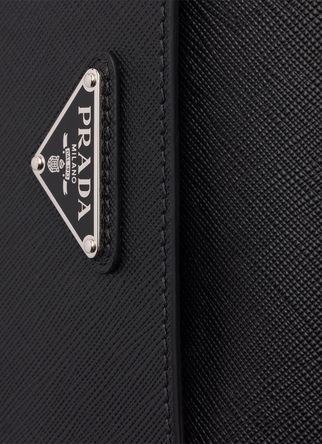 Prada Crossbodytas van kalfsleer - detail 4 black