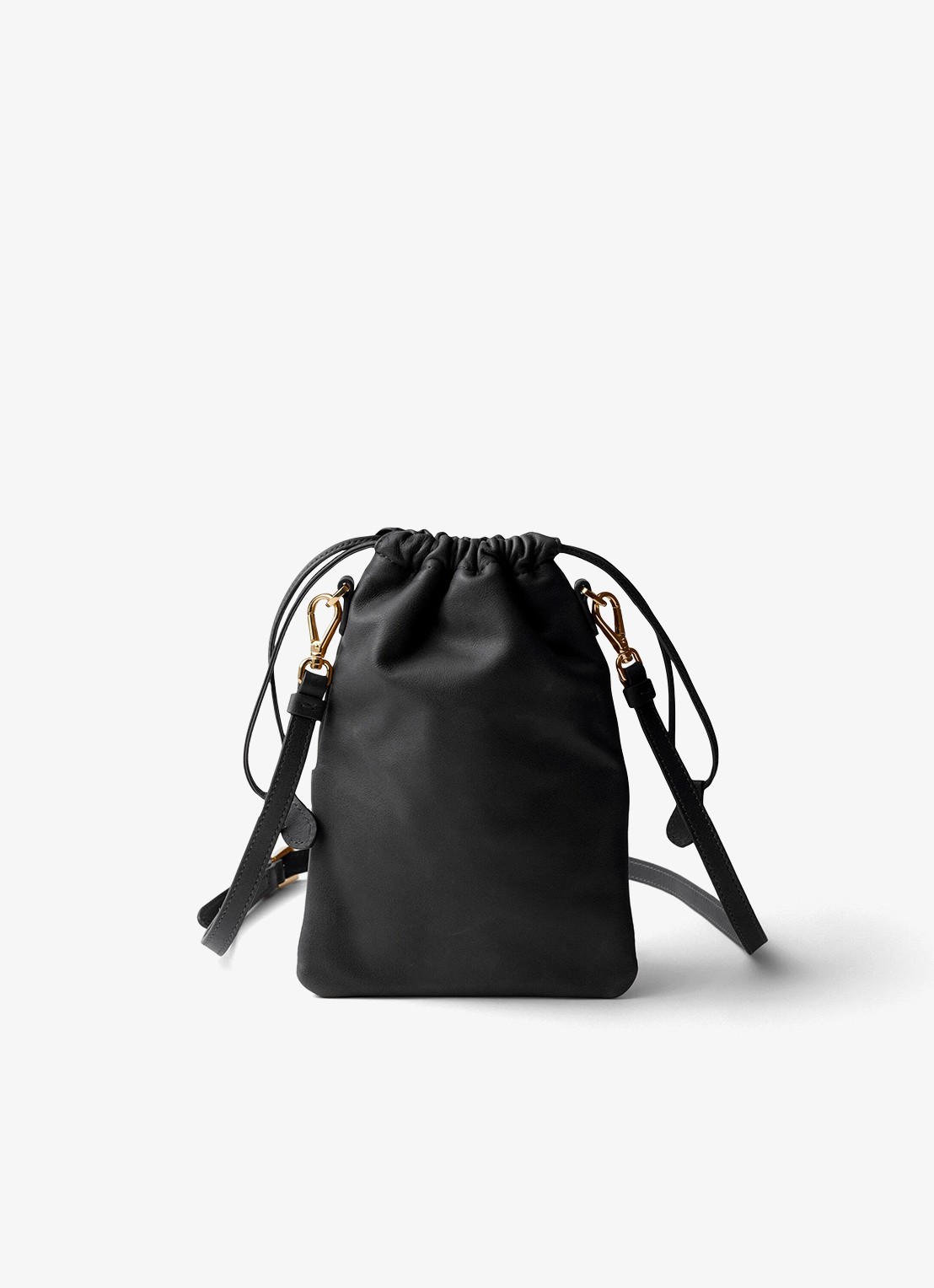 Prada Crossbodytas van lamsleer - achterkant 5 zwart