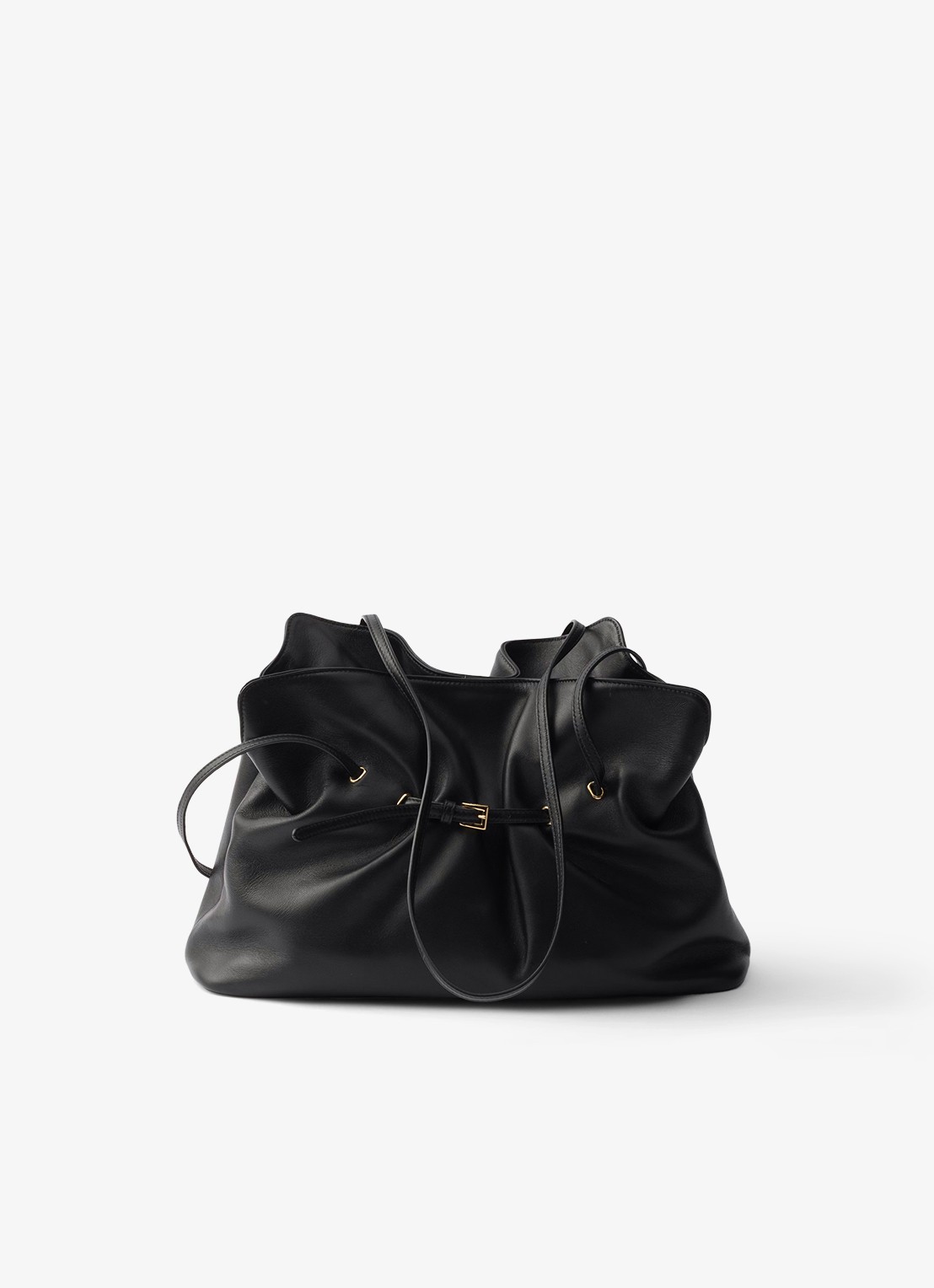 Prada Dada Large schoudertas van lamsleer - achterkant 7 zwart