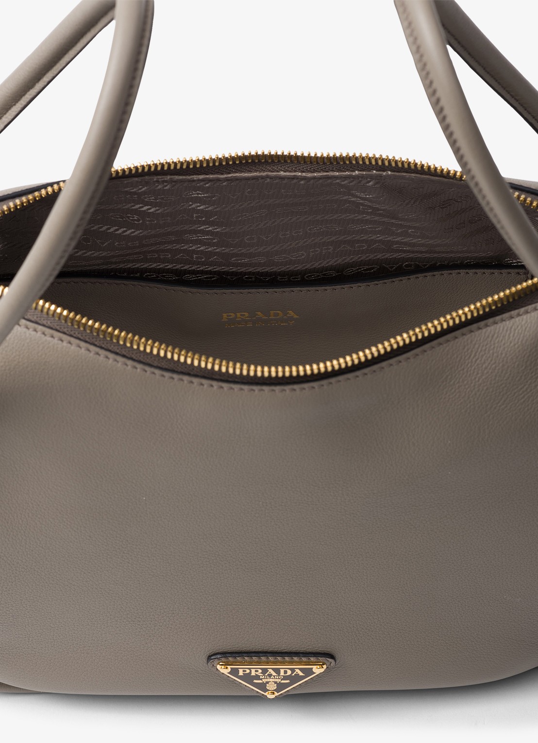 Prada Darling handtas van kalfsleer - detail 2 taupe