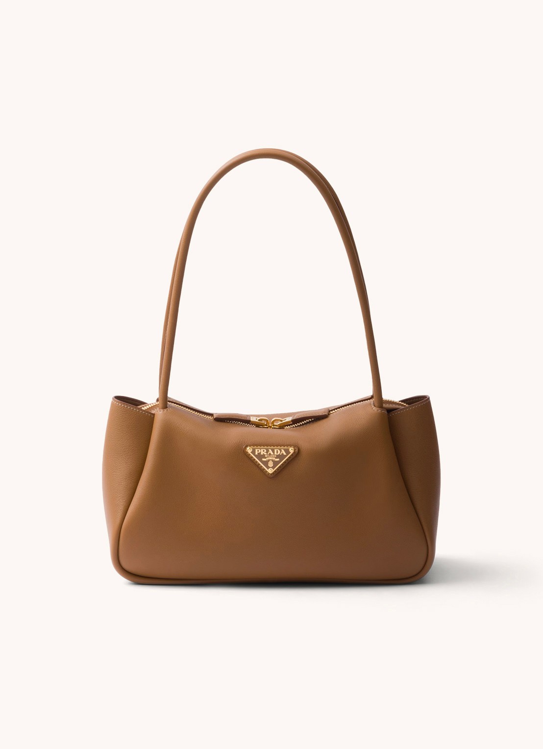 Prada Darling Medium schoudertas van leer - voorkant bruin
