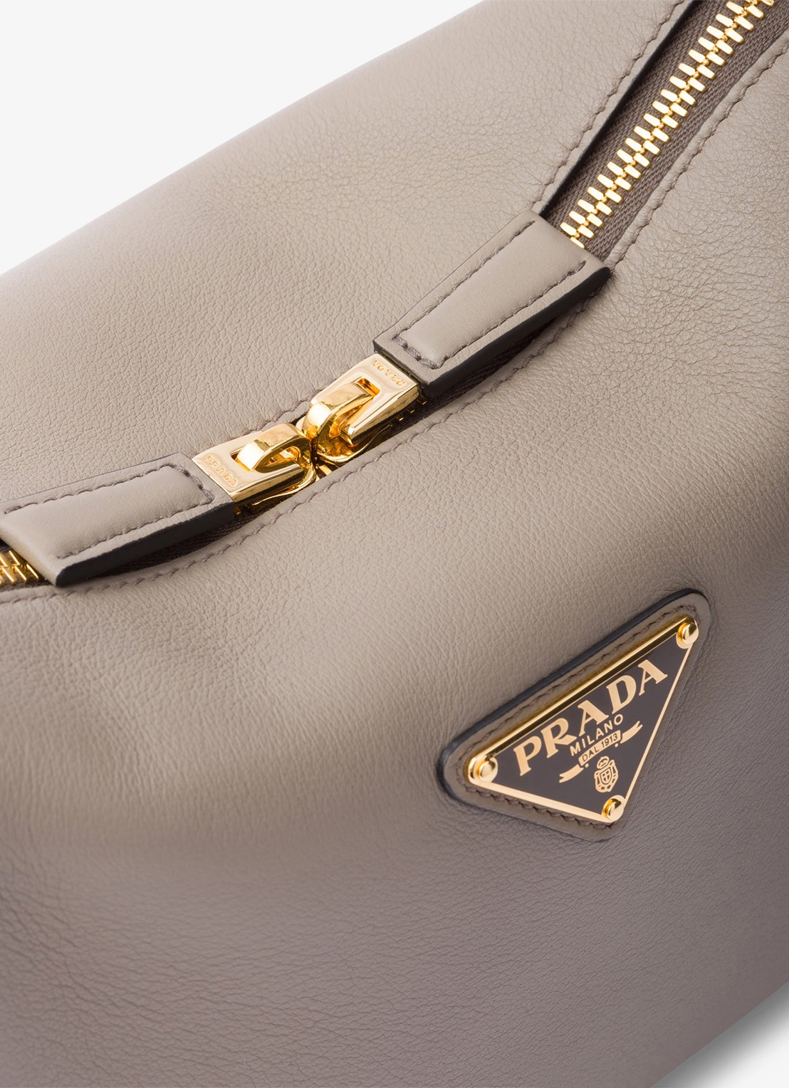 Prada Darling Medium schoudertas van leer - detail 7 taupe