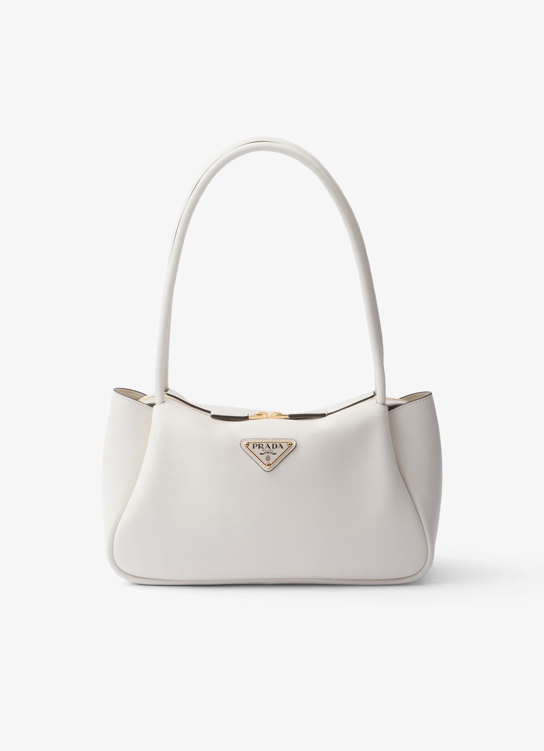 Prada Darling Medium schoudertas van leer - voorkant wit