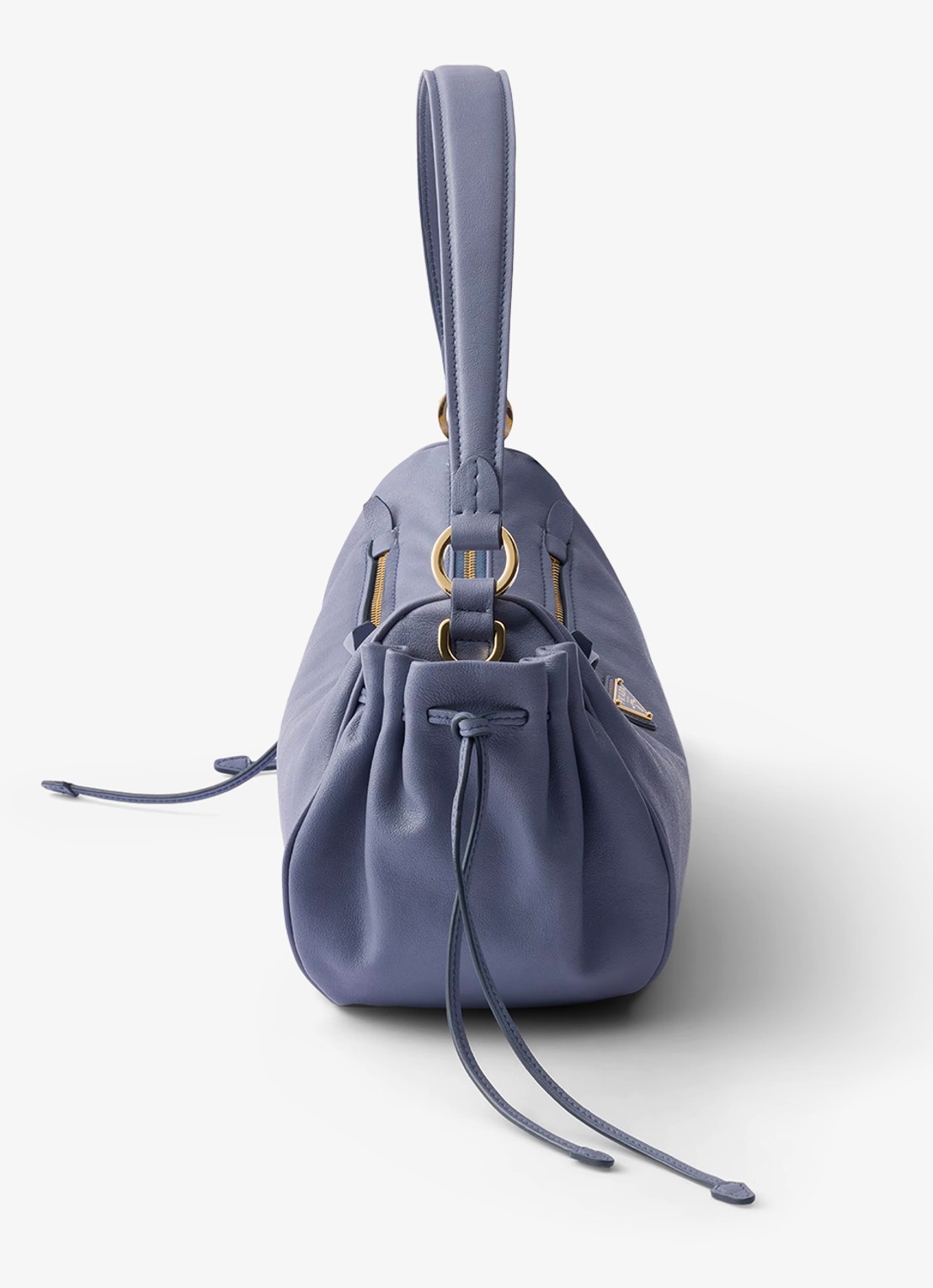 Prada Desiree Small schoudertas van kalfsleer - detail blauw
