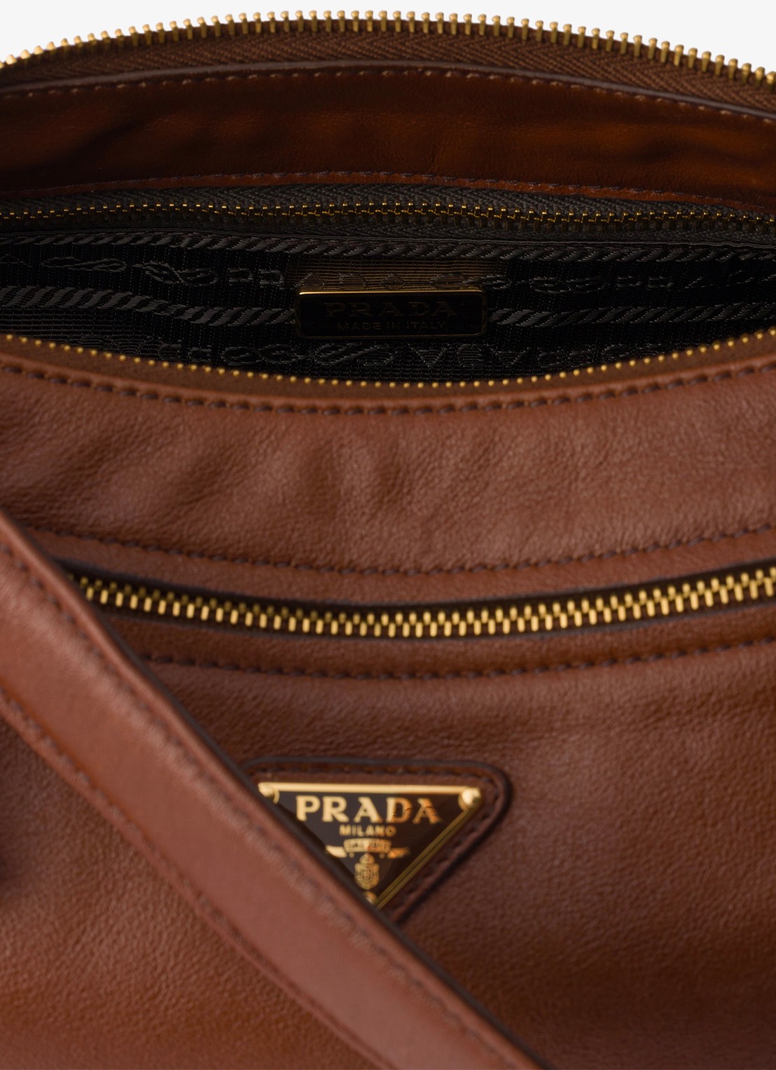 Prada Desiree Small schoudertas van kalfsleer - detail 4 bruin