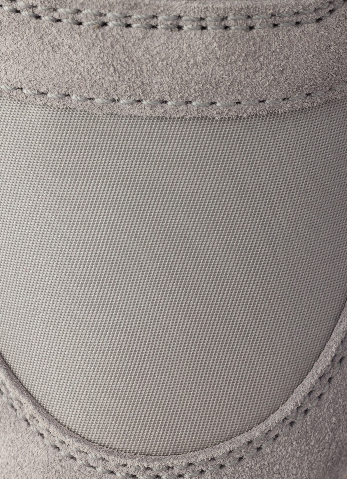 Prada Downtown Bold Re-Nylon sneaker met suède details - detail 4 grijs