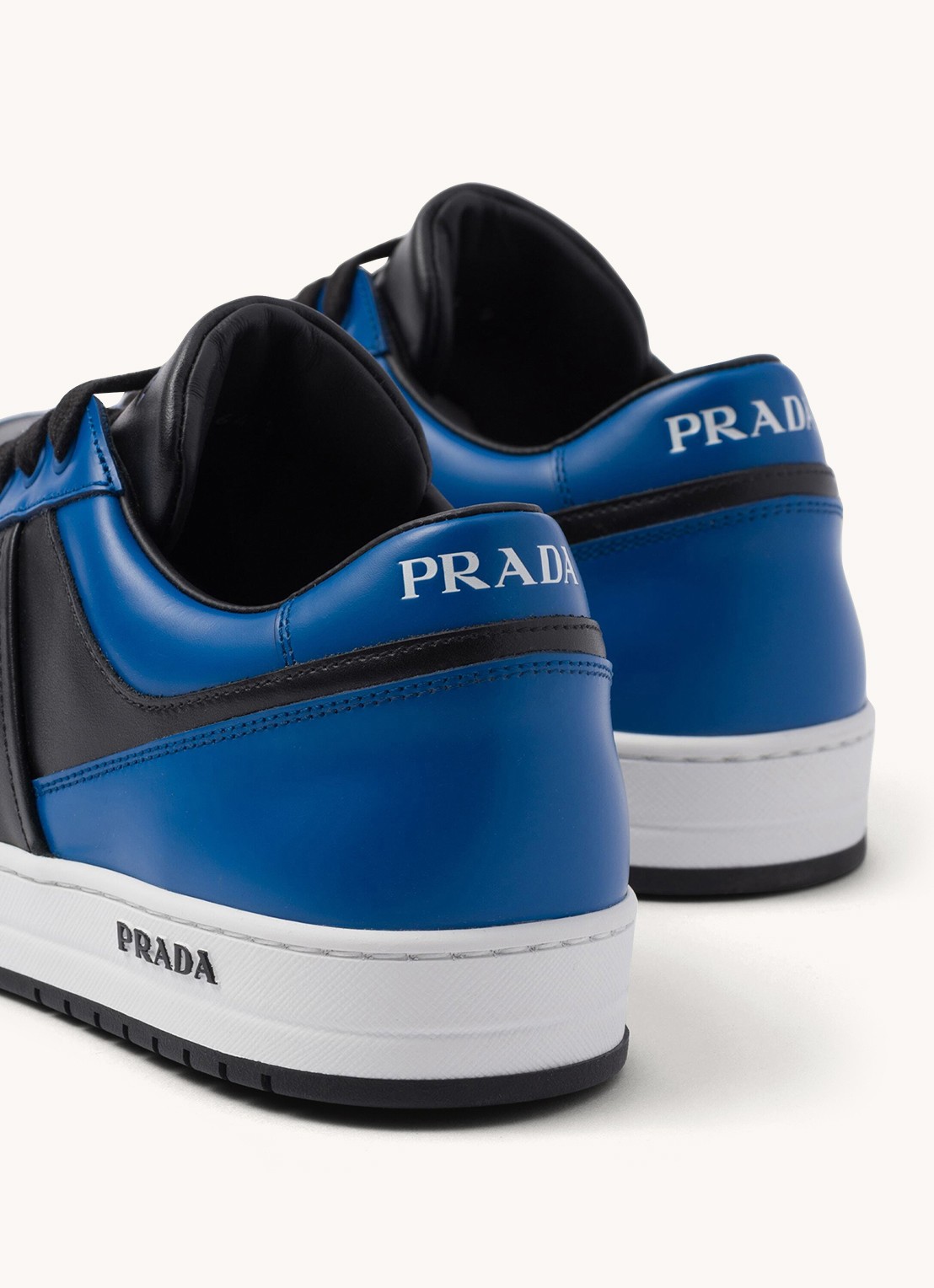Prada Downtown sneaker van leer - detail 7 blauw
