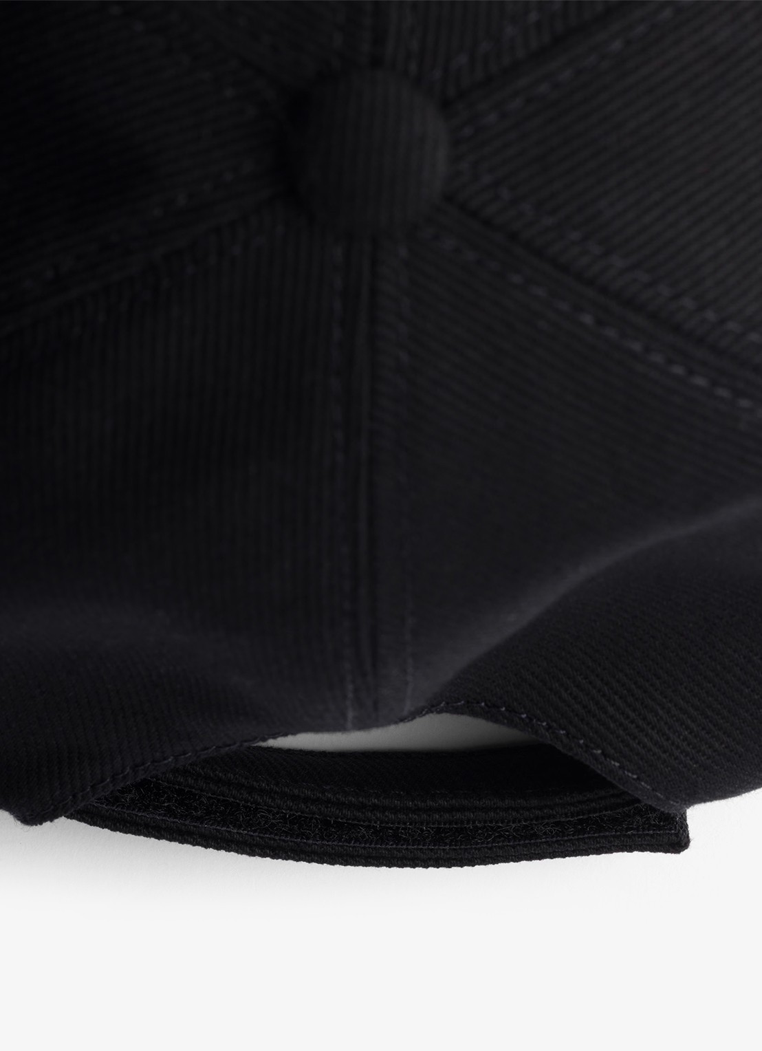 Prada Drill baseball pet met logo - detail 2 zwart