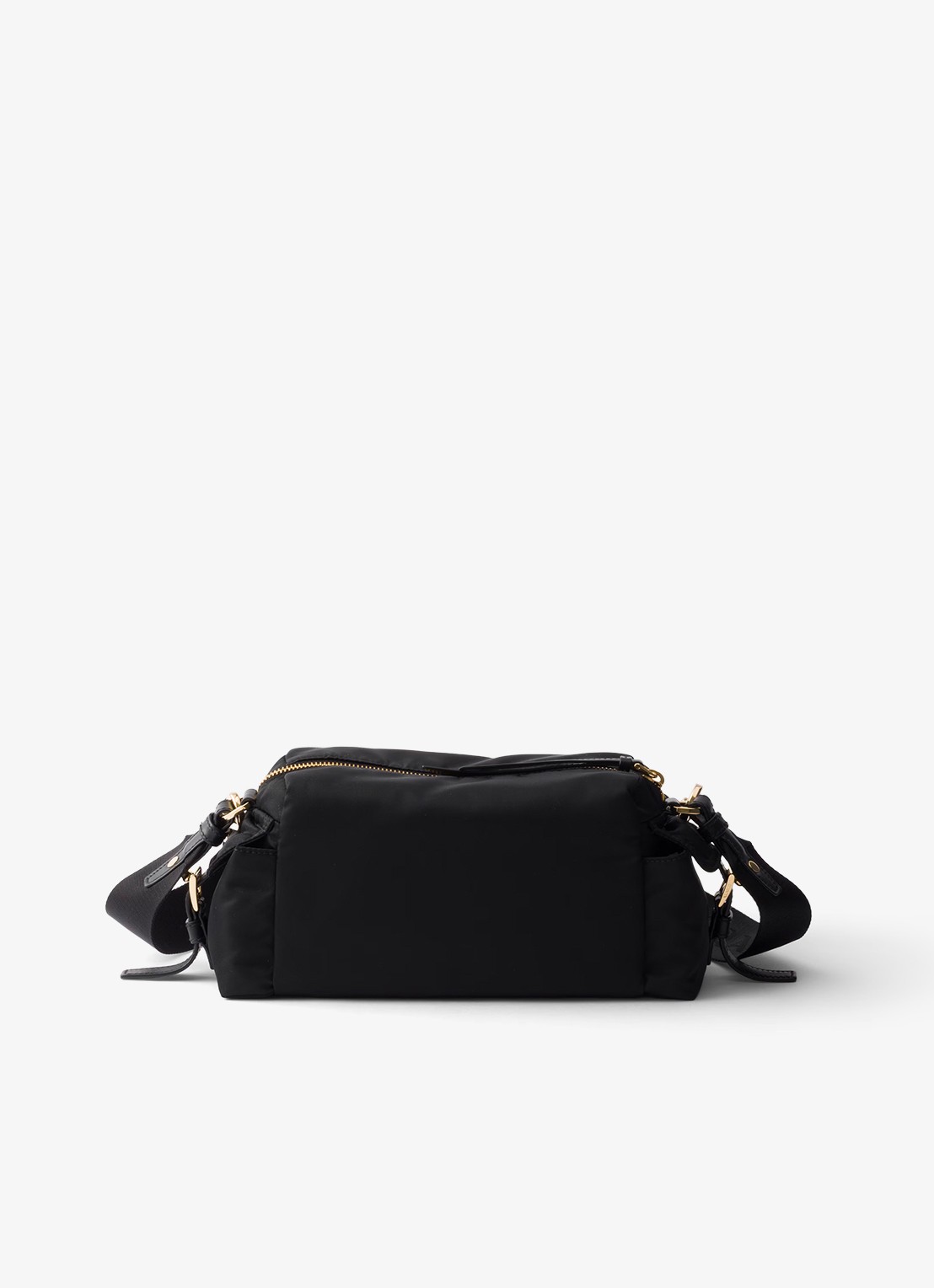 Prada Explore Re-Nylon Small schoudertas met leren details - achterkant 6 zwart