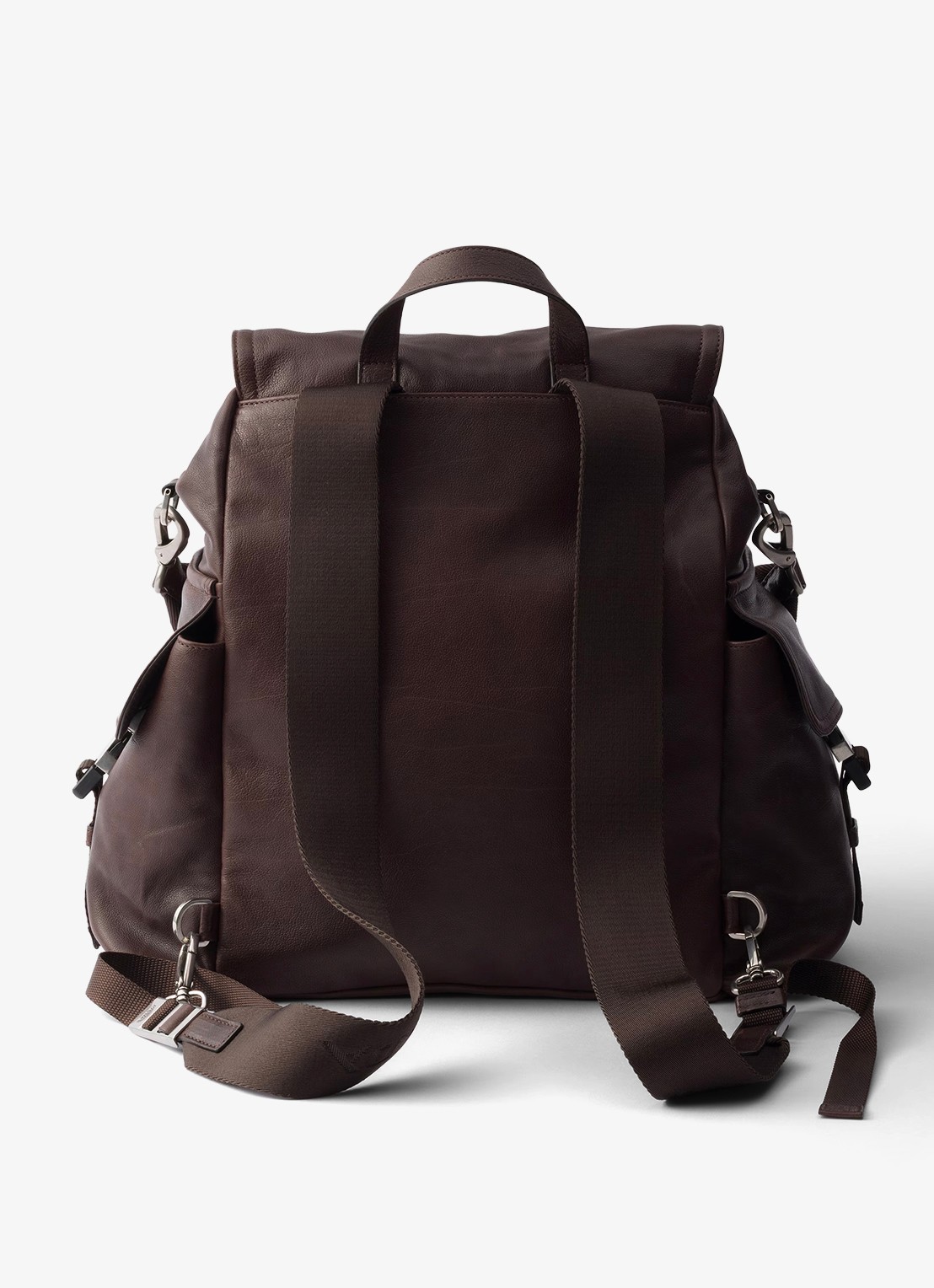Prada Explore rugzak van leer - achterkant 4 bruin