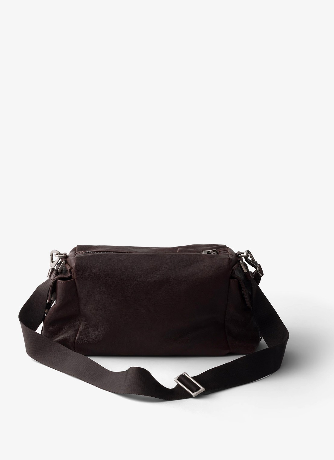 Prada Explore schoudertas van leer - achterkant 4 bruin