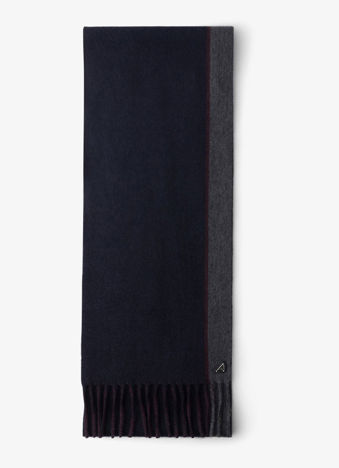 Prada Fijngebreide sjaal in kasjmierblend 185 x 28 cm - voorkant 2 blauw