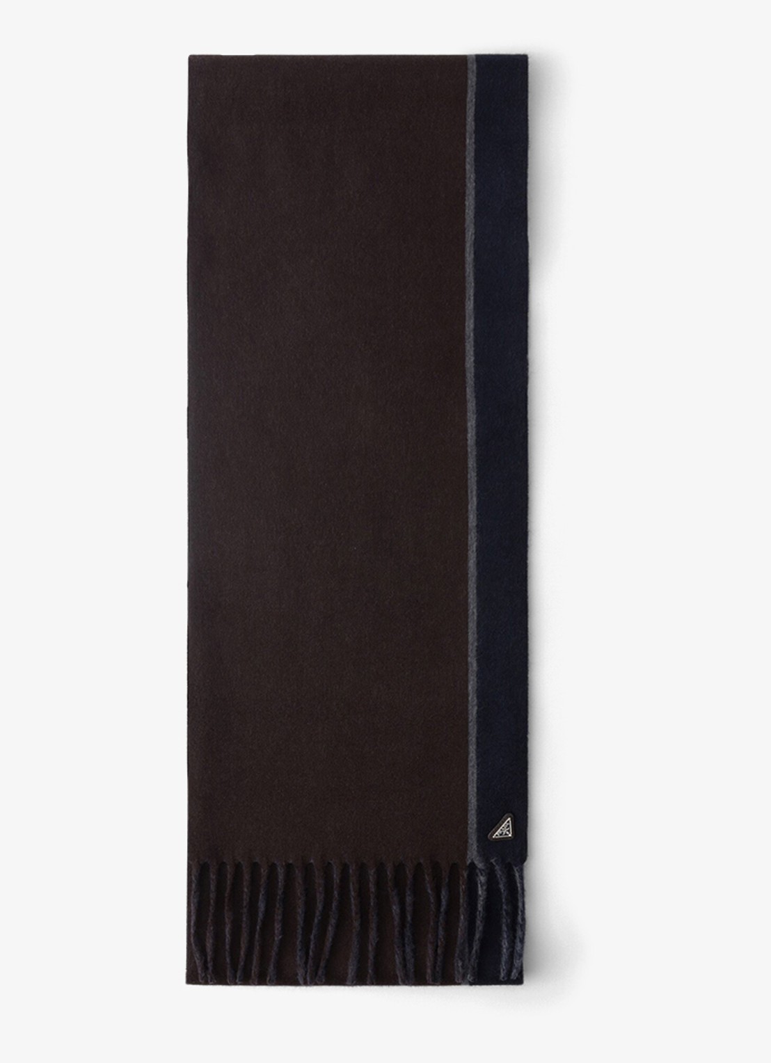 Prada Fijngebreide sjaal in kasjmierblend 185 x 28 cm - voorkant 2 bruin