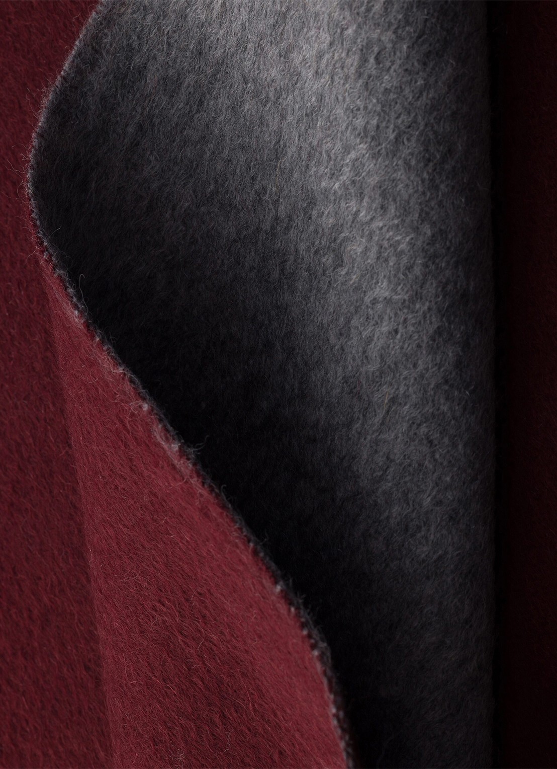 Prada Fijngebreide sjaal van kasjmier 180 x 28 cm - detail 2 burgundy