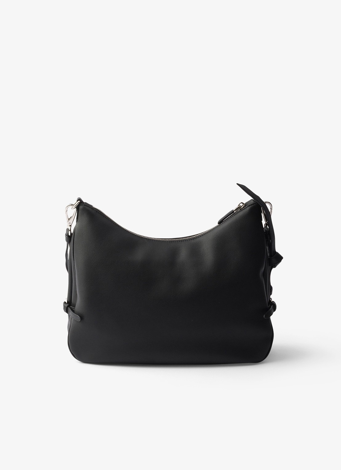Prada Fold Large schoudertas van kalfsleer - achterkant 3 zwart