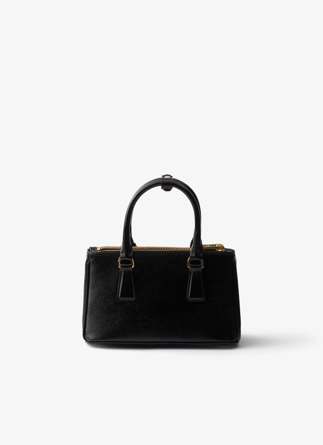 Prada Galleria handtas van lakleer - achterkant zwart