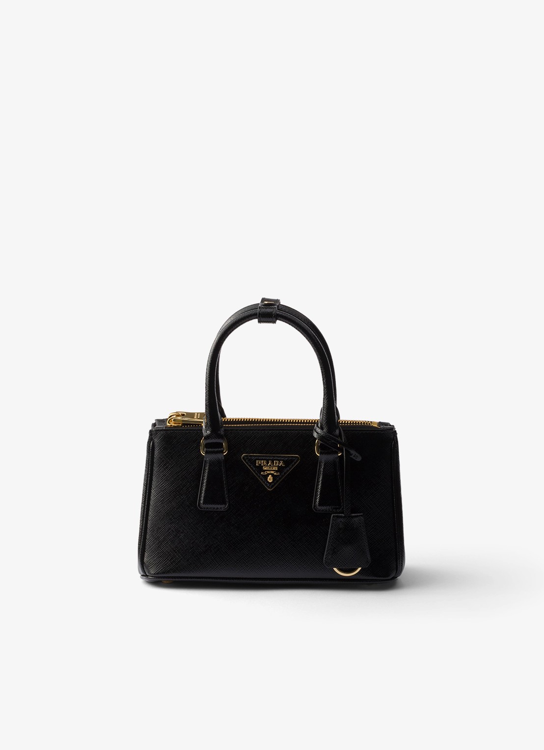 Prada Galleria handtas van lakleer - voorkant 6 zwart