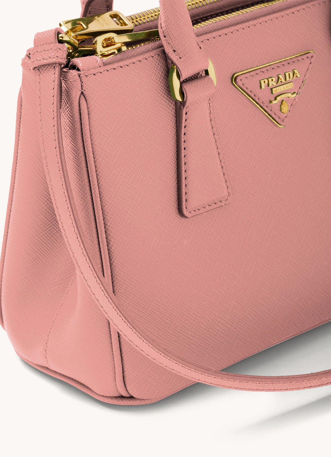 Prada Galleria handtas van leer - detail 6 roze