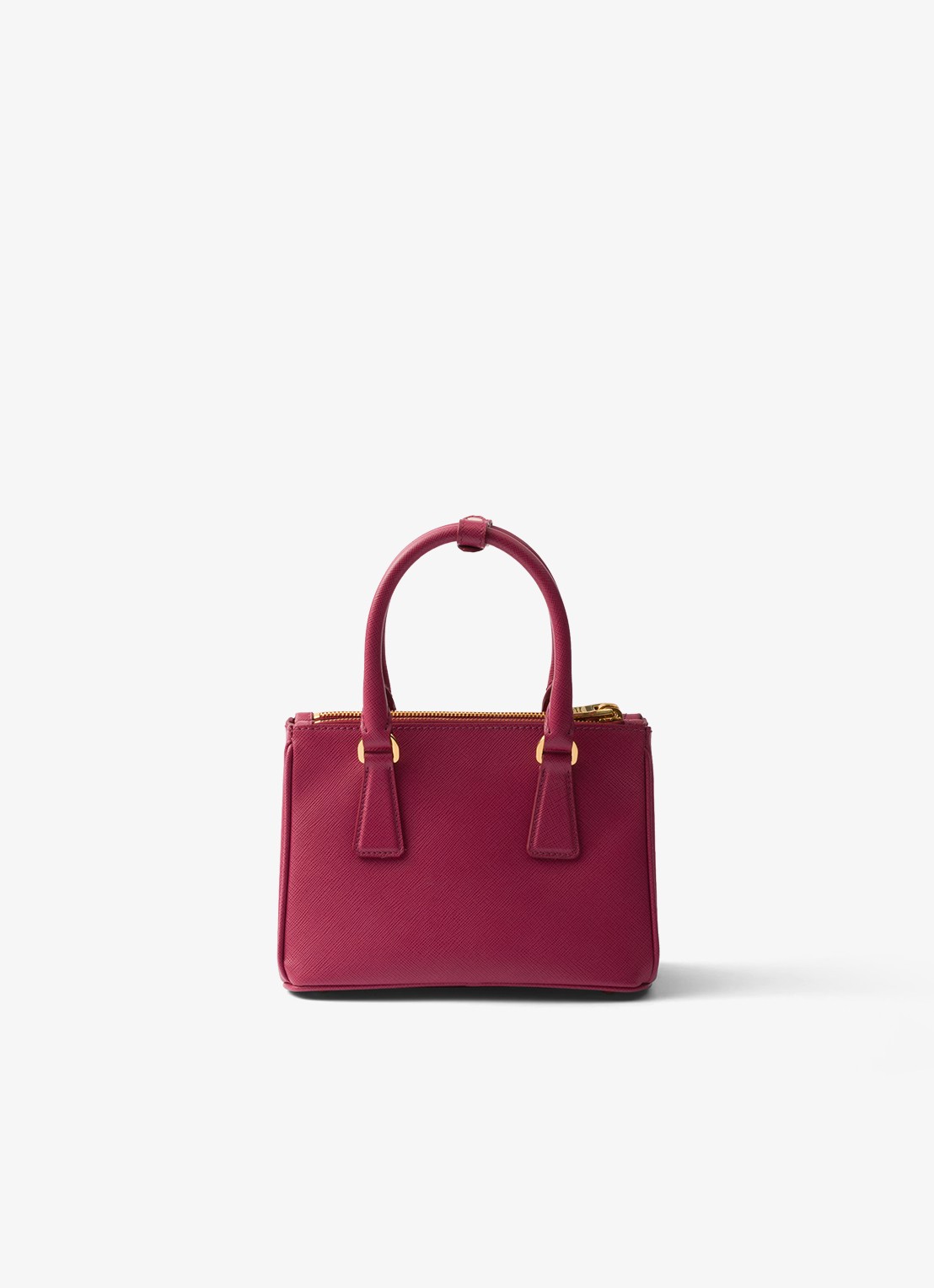 Prada Galleria handtas van leer - achterkant 7 donkerroze