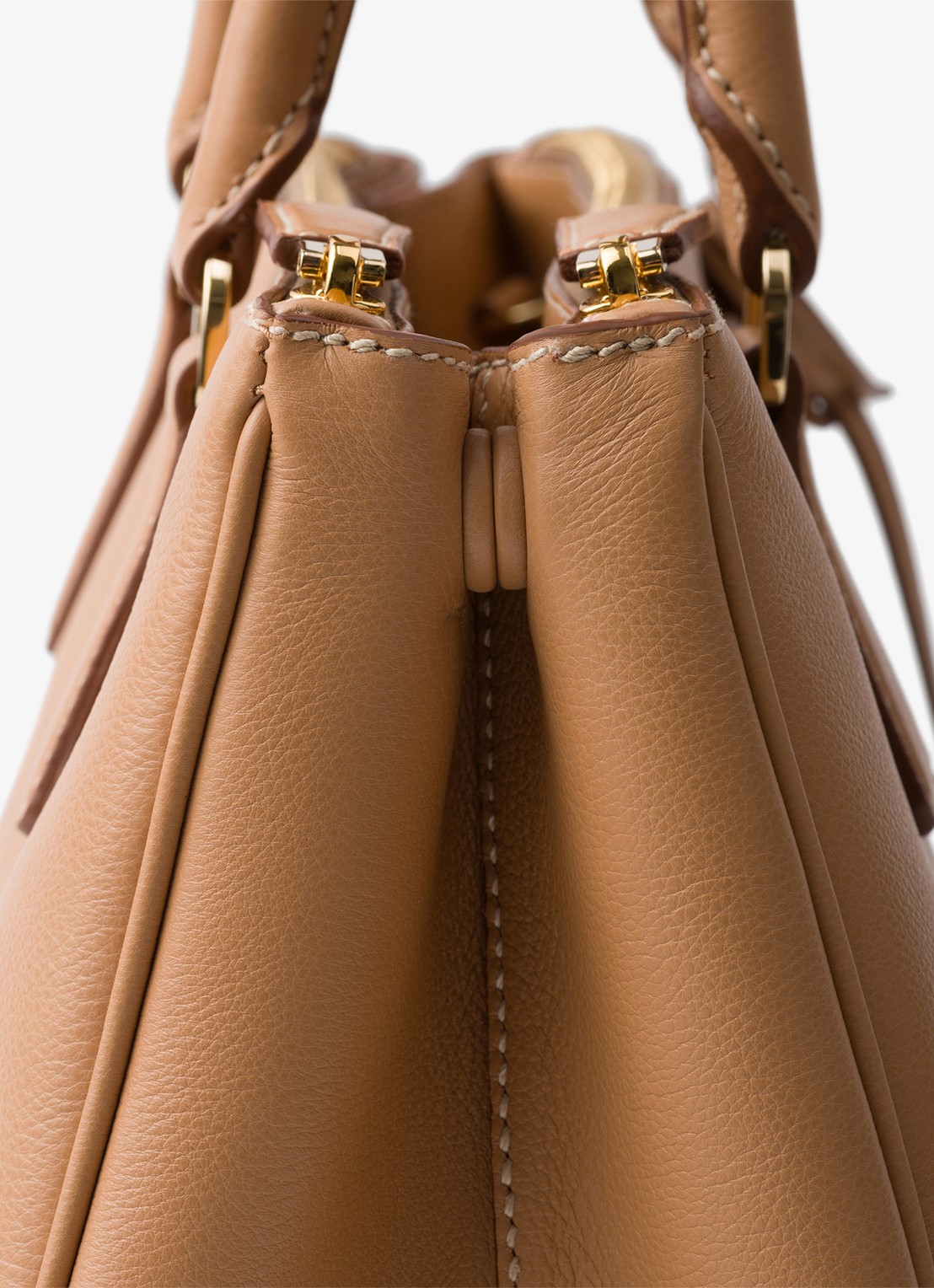 Prada Galleria Large handtas van kalfsleer - detail 6 camel