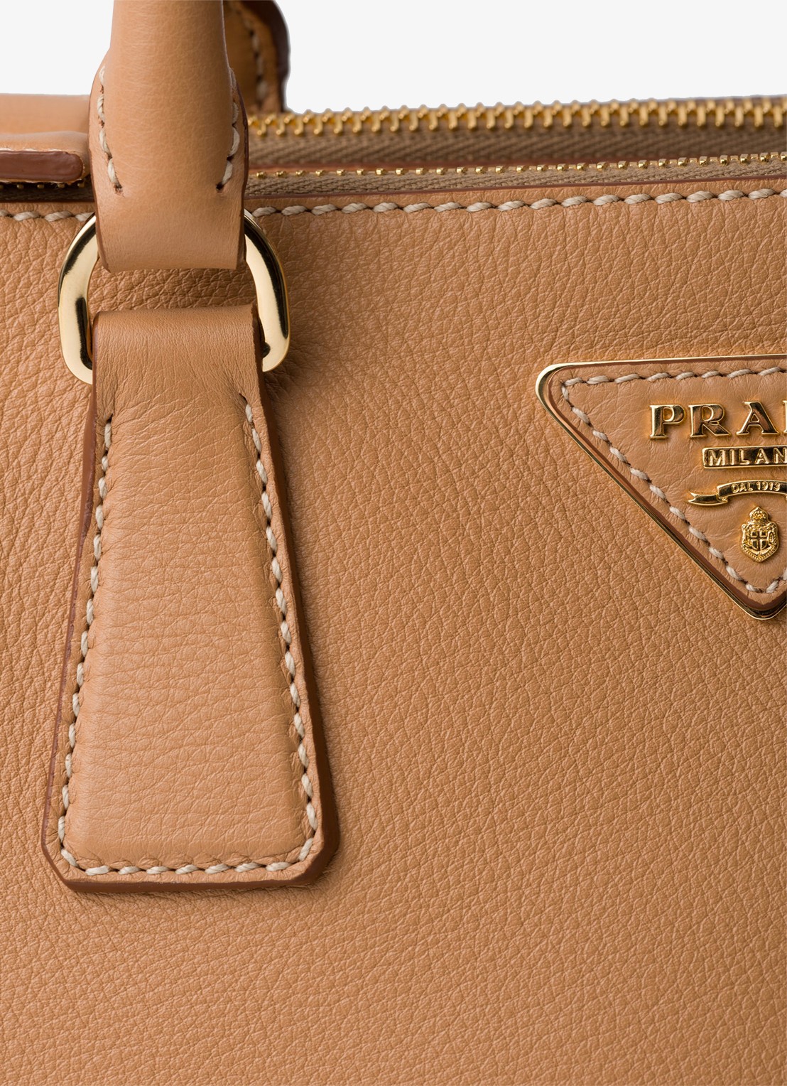 Prada Galleria Large handtas van kalfsleer - detail 7 camel