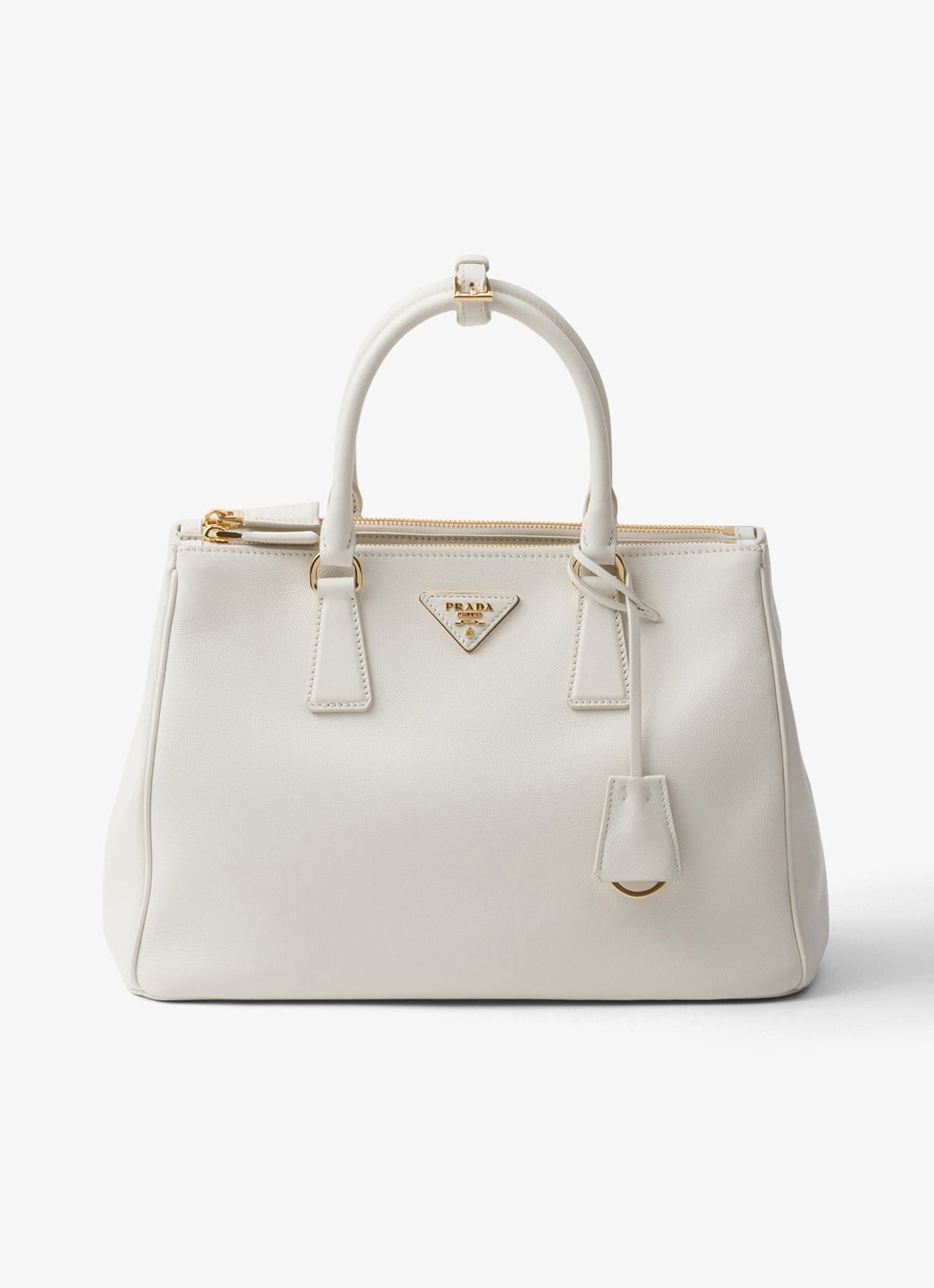 Prada Galleria Large handtas van kalfsleer - voorkant wit