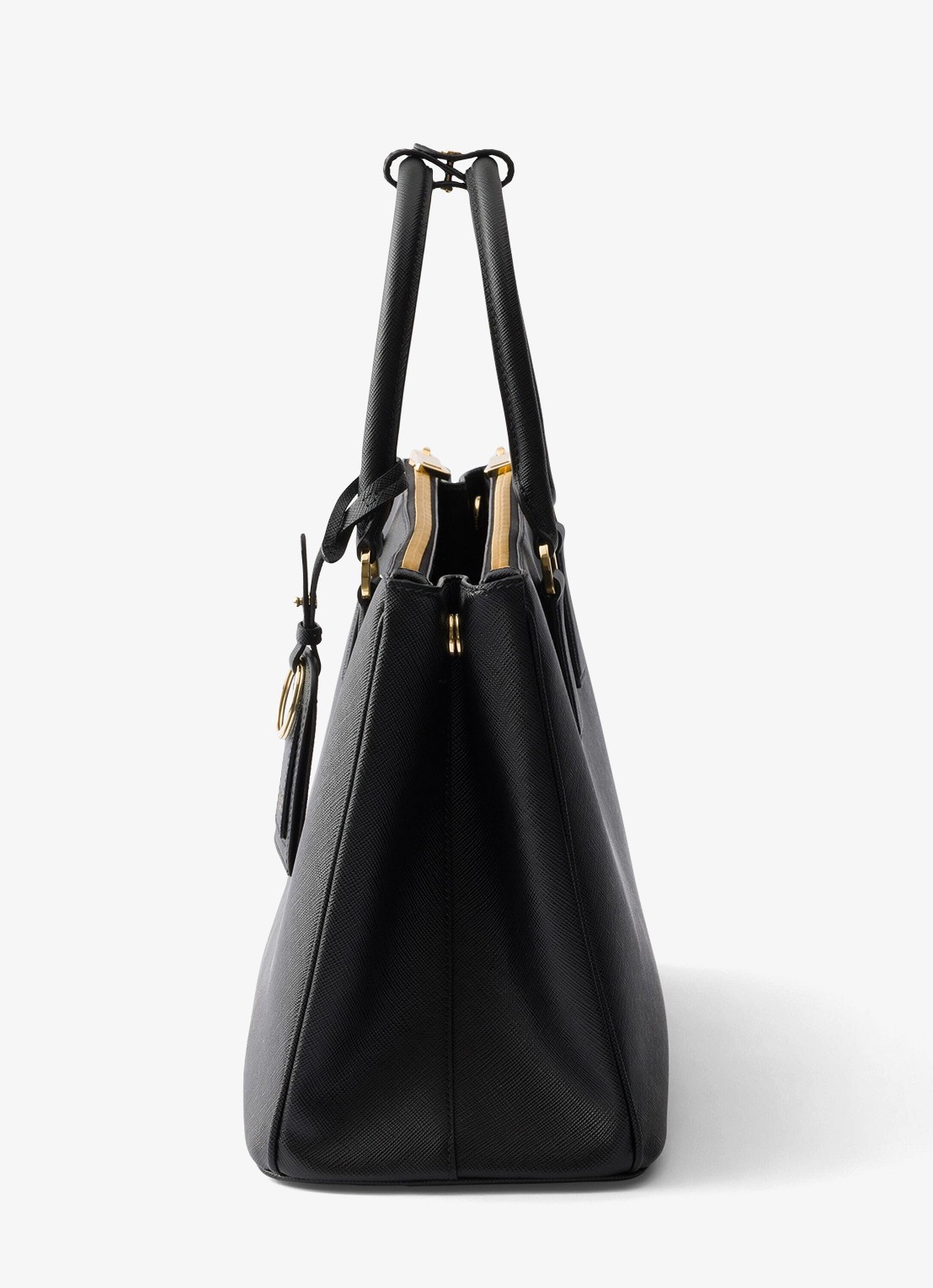 Prada Galleria Large handtas van kalfsleer - detail 3 zwart