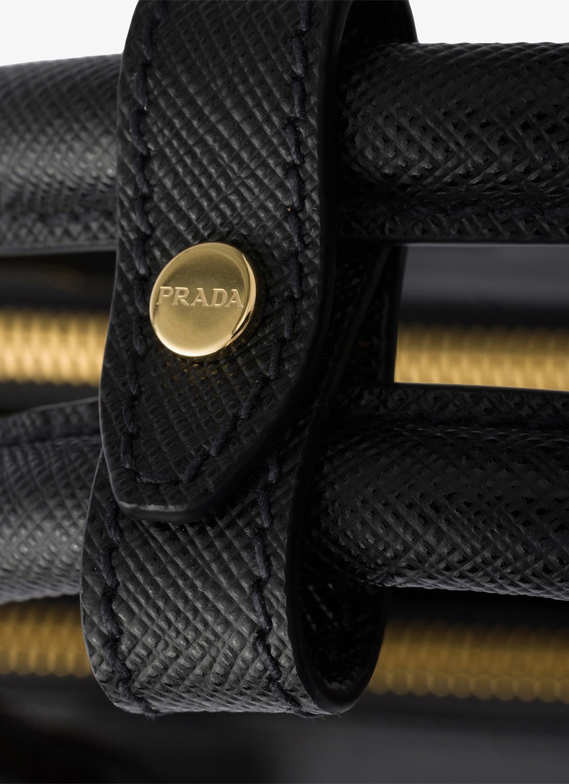 Prada Galleria Large handtas van kalfsleer - detail 5 zwart