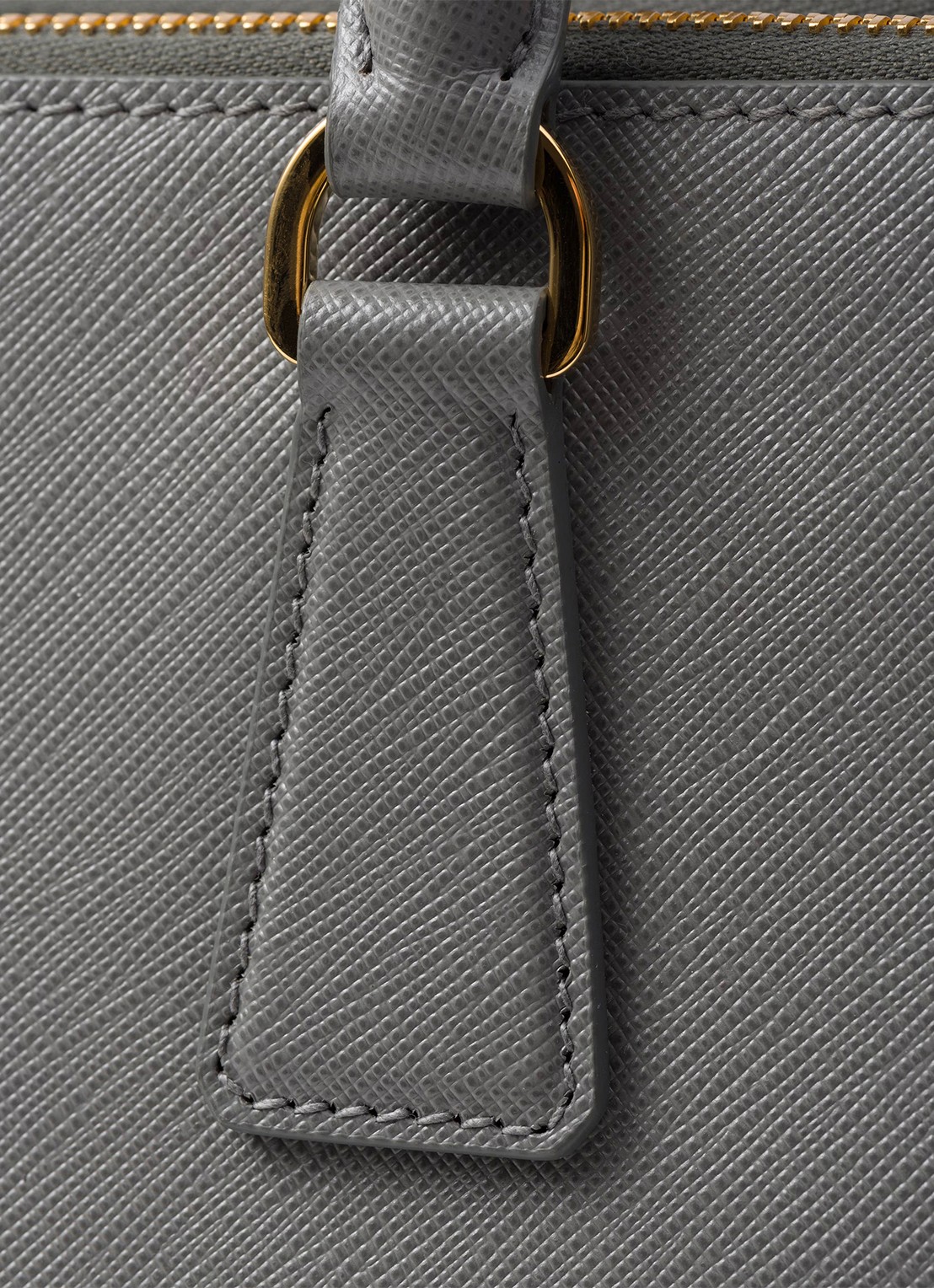 Prada Galleria Large handtas van leer - detail 7 grijs